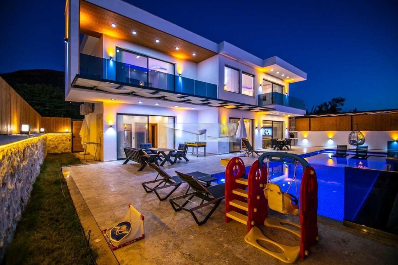 Villa Lycian-Kalkan 3 Bedroom-2 Jakuzzies-Sauna-Turkish Hamam-Huge Private Pool&lovely garden Kas Bagian luar foto